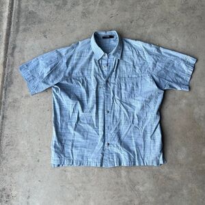 Mountain Hardware Hiking Y2k Work short sleeve button Up shirt Mens XL